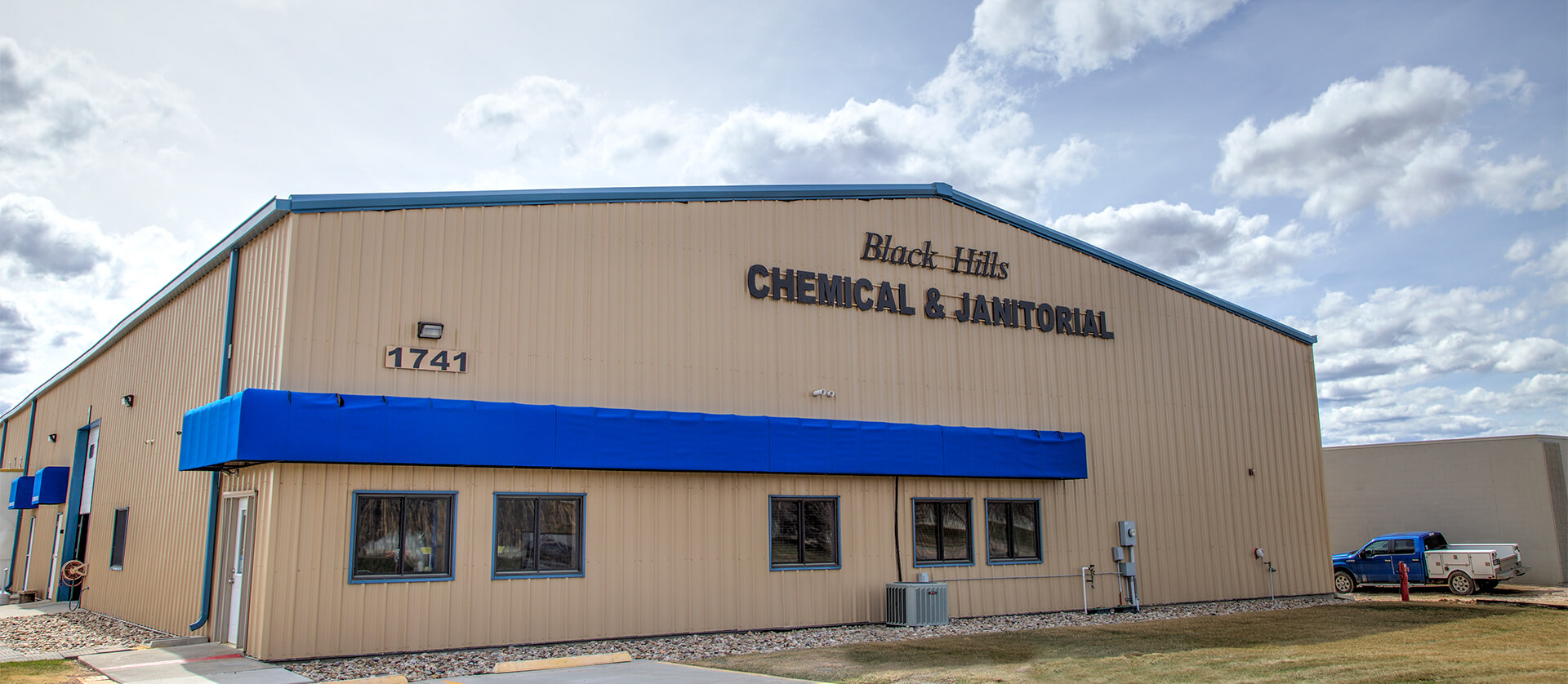 Exterior photo of Black Hills Chemical & Janitorial Supply. 