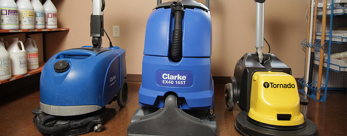 Photo of floor cleaners.