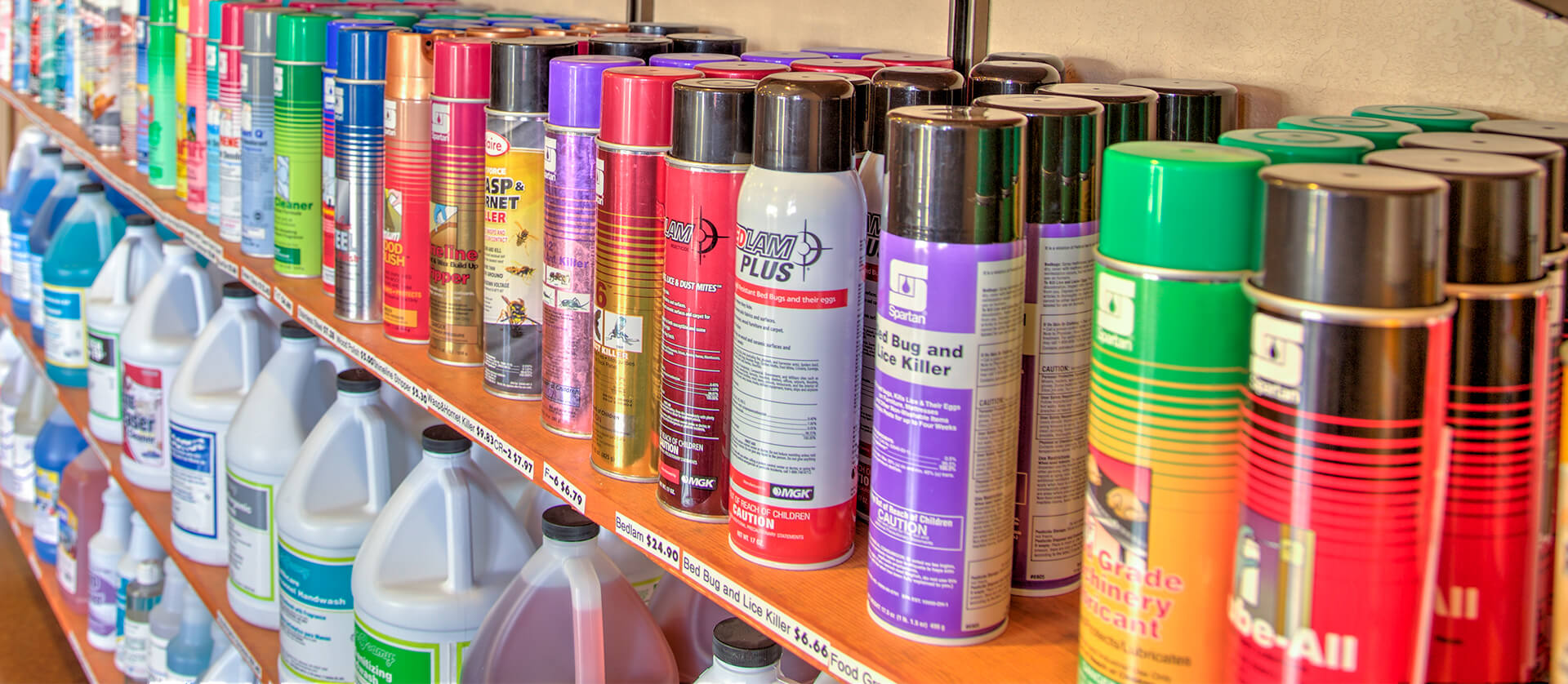 Photo of spray canisters.
